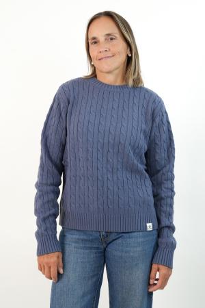 SWEATER CON OCHOS MUJER PIEDRA M