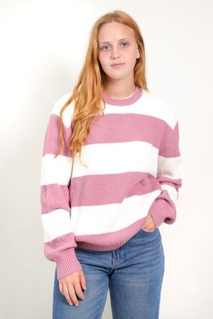SWEATER DE HILO RAYAS MUJER