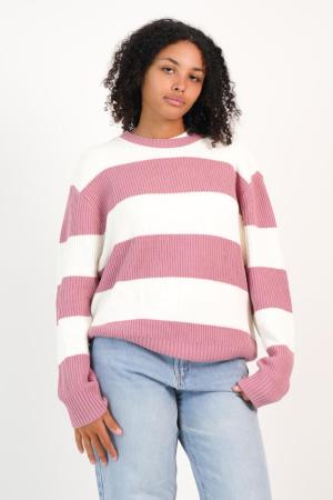 SWEATER DE HILO RAYAS MUJER