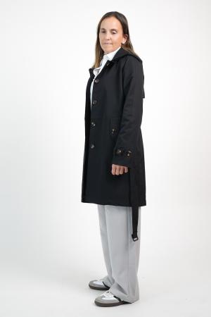 TRENCH CON CAPUCHA