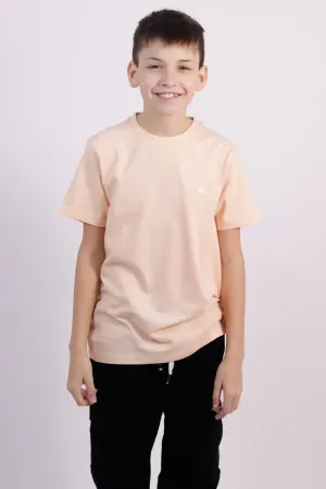 TSHIRT CUELLO REDONDO NIÑO CORAL CLARO 6